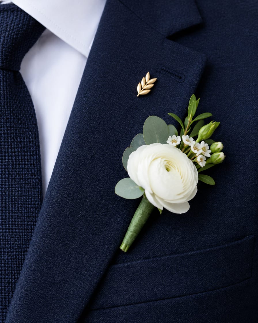 Lapel Pin & Flower